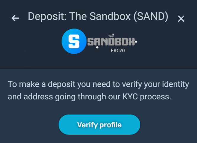 simplefx crypto exchange veryfing accoint for sand coint